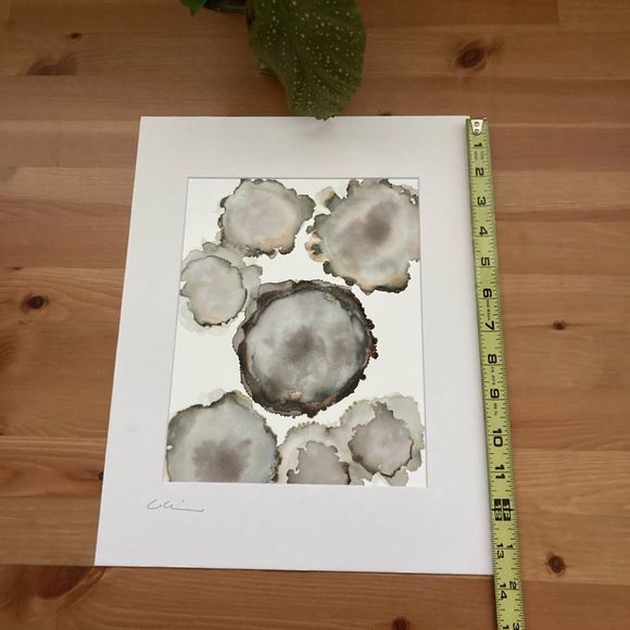 New Original Signed Artwork Alcohol Ink on Paper - Picture 5 of 6